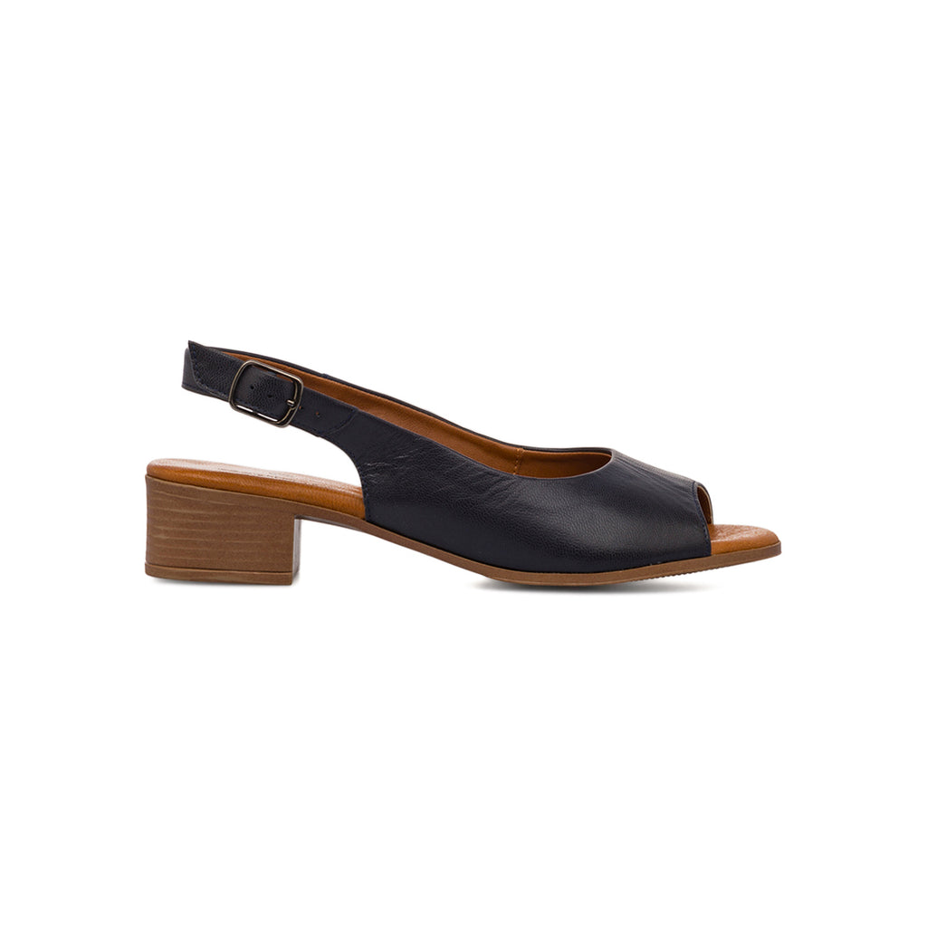 Sandali blu da Donna in pelle con cinturino alla caviglia P Essentials