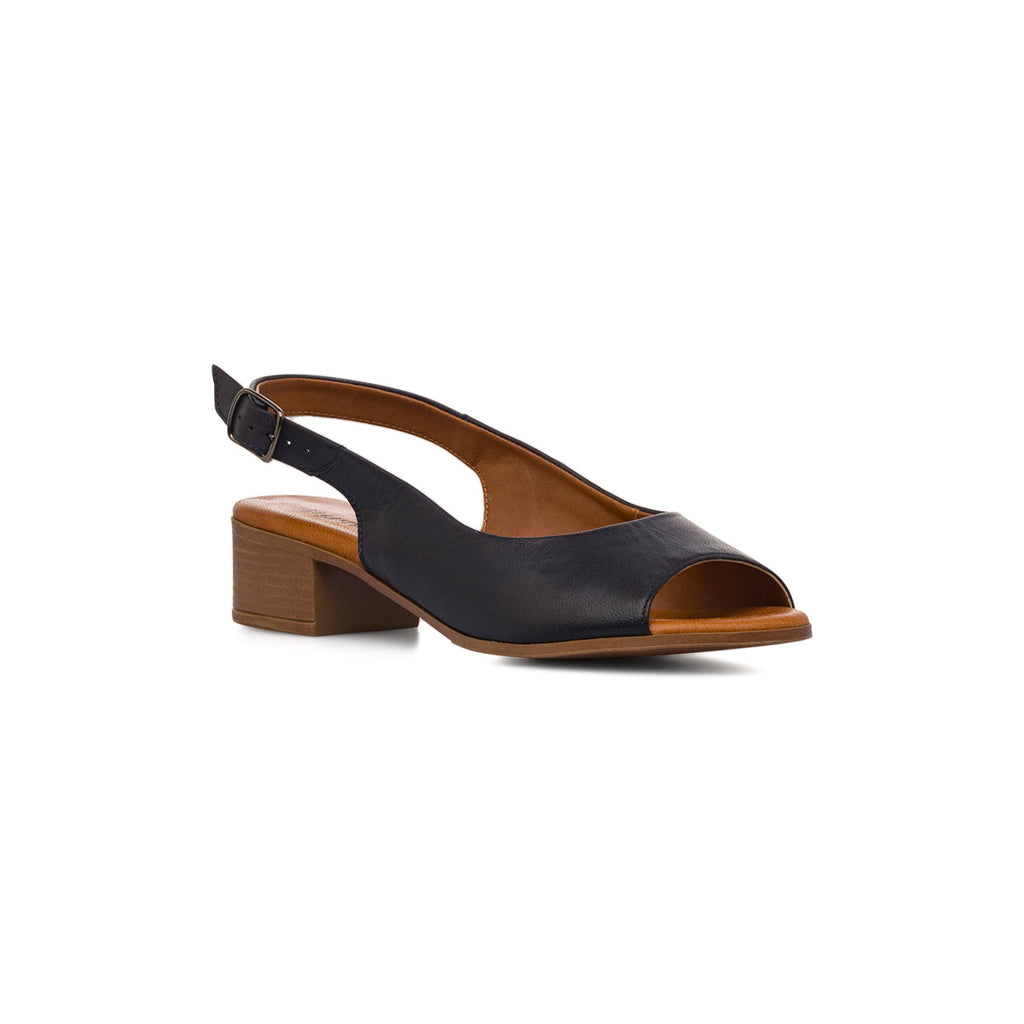 Sandali blu da Donna in pelle con cinturino alla caviglia P Essentials