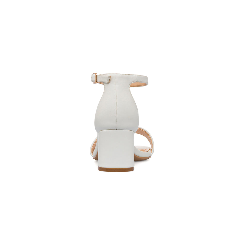 Sandali Bianchi da Donna con Tacco a Rocchetto 5,5 cm Lora Ferres