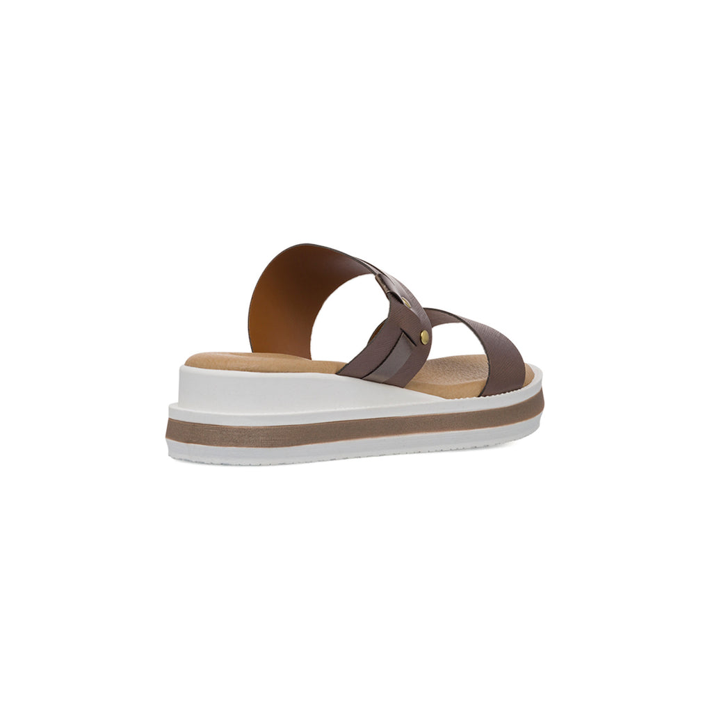 Sandali Comfort colore bronzo da Donna con doppia fascia P Soft