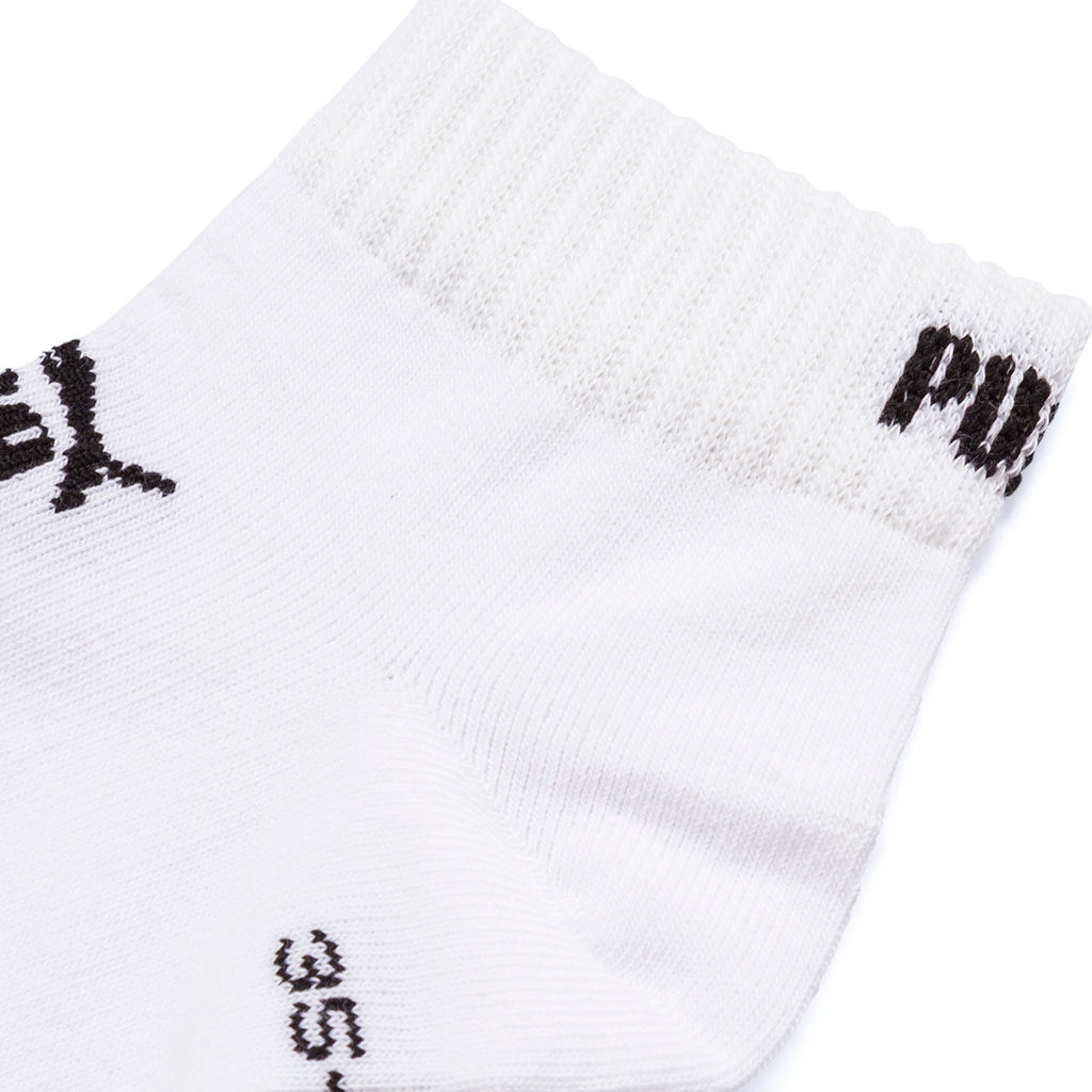 Calzini corti bianchi in cotone Unisex Puma