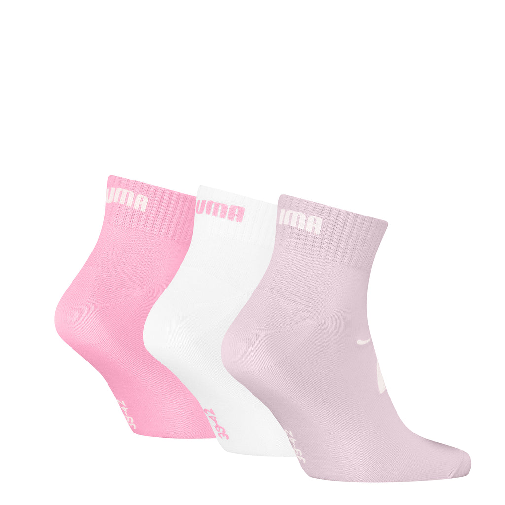 Calzini corti da Donna 3 paia rosa, bianco e lilla Puma