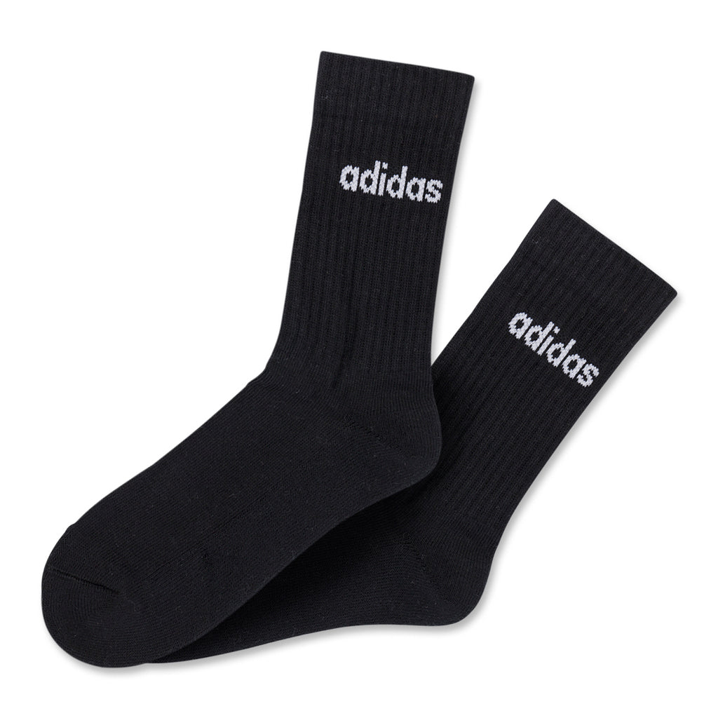 Pacco da 3 calzini neri, bianchi e grigi adidas Thin Linear-Cut