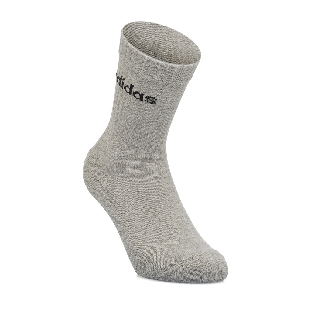 Pacco da 3 calzini neri, bianchi e grigi adidas Thin Linear-Cut