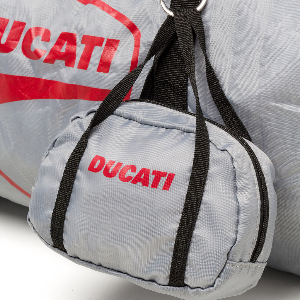 Borsone foldable grigio in nylon Ducati
