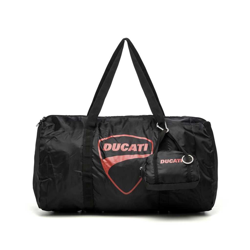 Borsone foldable nero in nylon Ducati