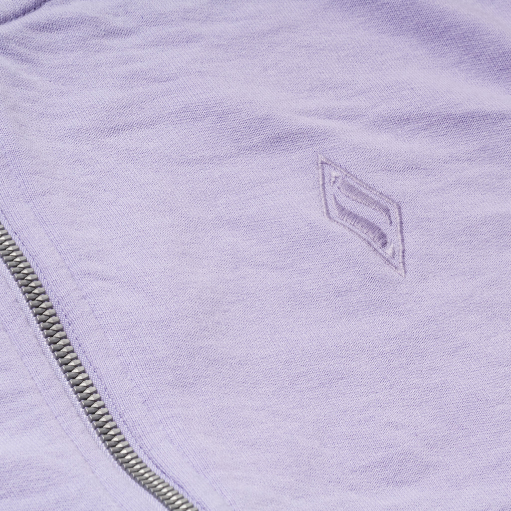 Felpa full-zip lilla da donna Skechers The Hoodless Hoodie Diamond Jacket