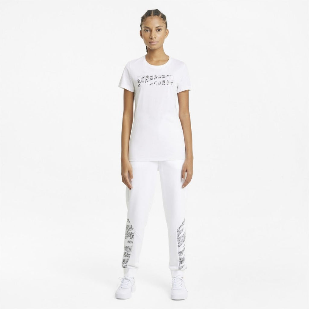 T-shirt bianca Puma Rebel Graphic