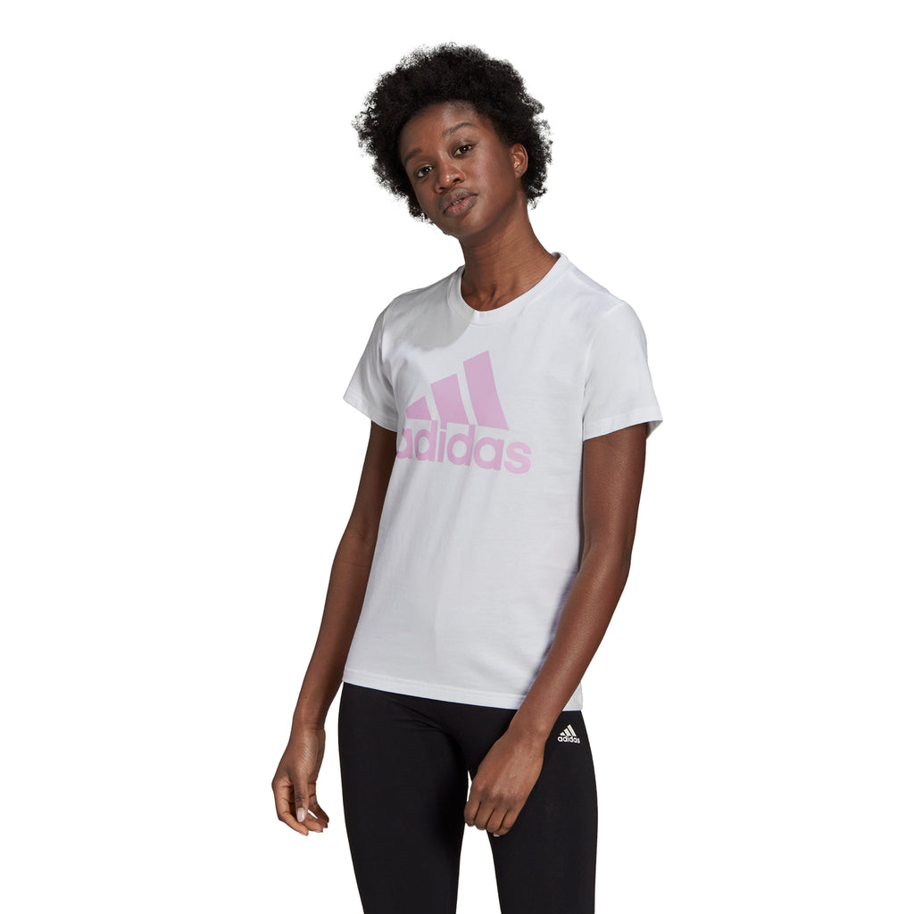 T-shirt bianca adidas LOUNGEWEAR Essentials Logo Tee