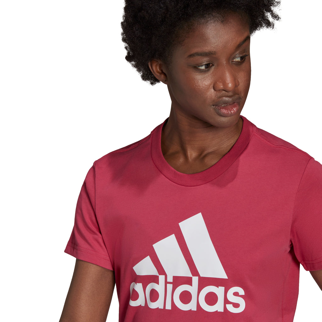 T-shirt rosa adidas LOUNGEWEAR Essentials Logo Tee