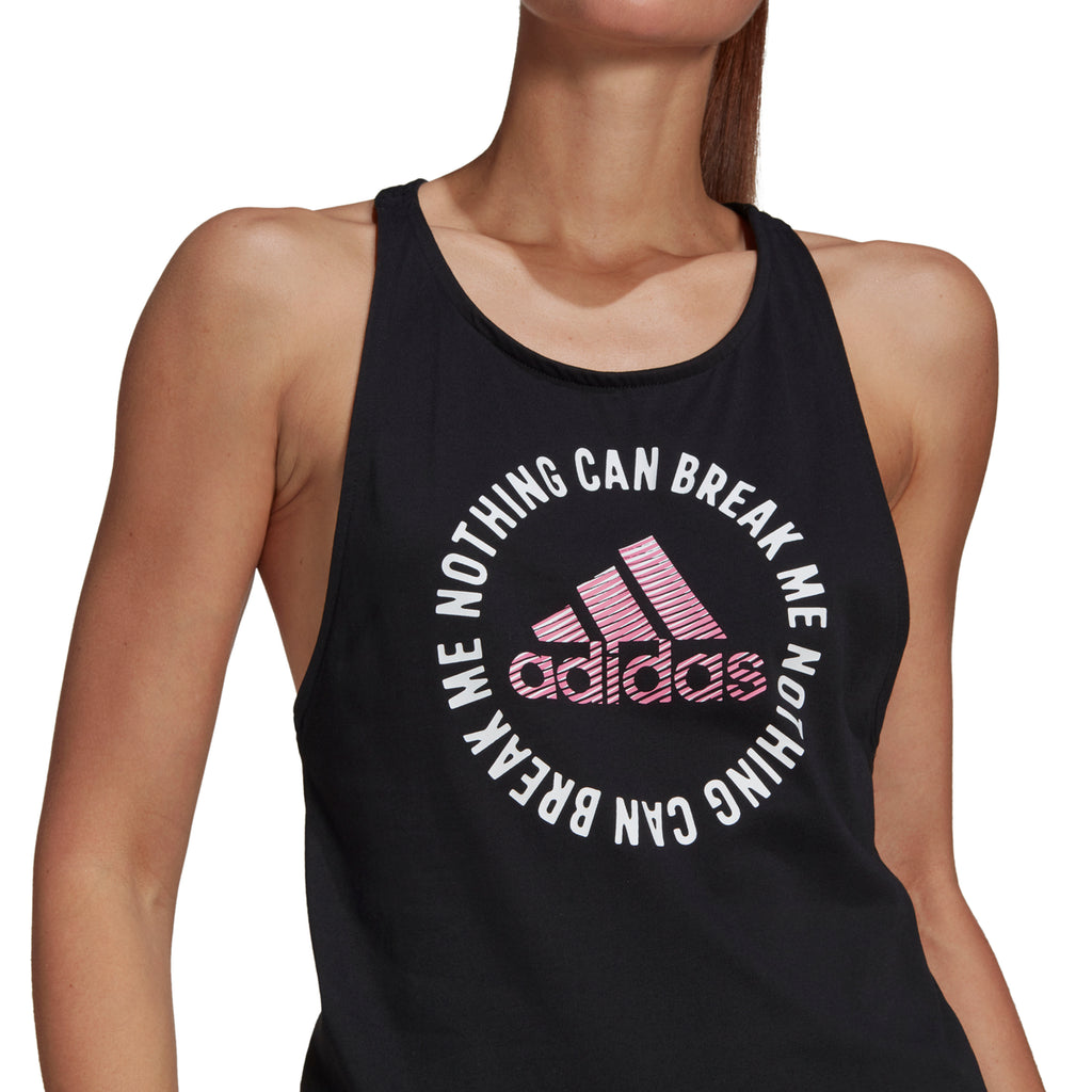 Canotta nera adidas AEROREADY Power Slogan