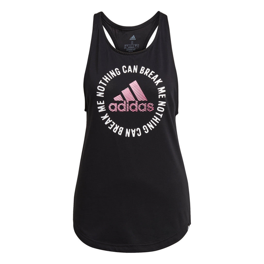 Canotta nera adidas AEROREADY Power Slogan