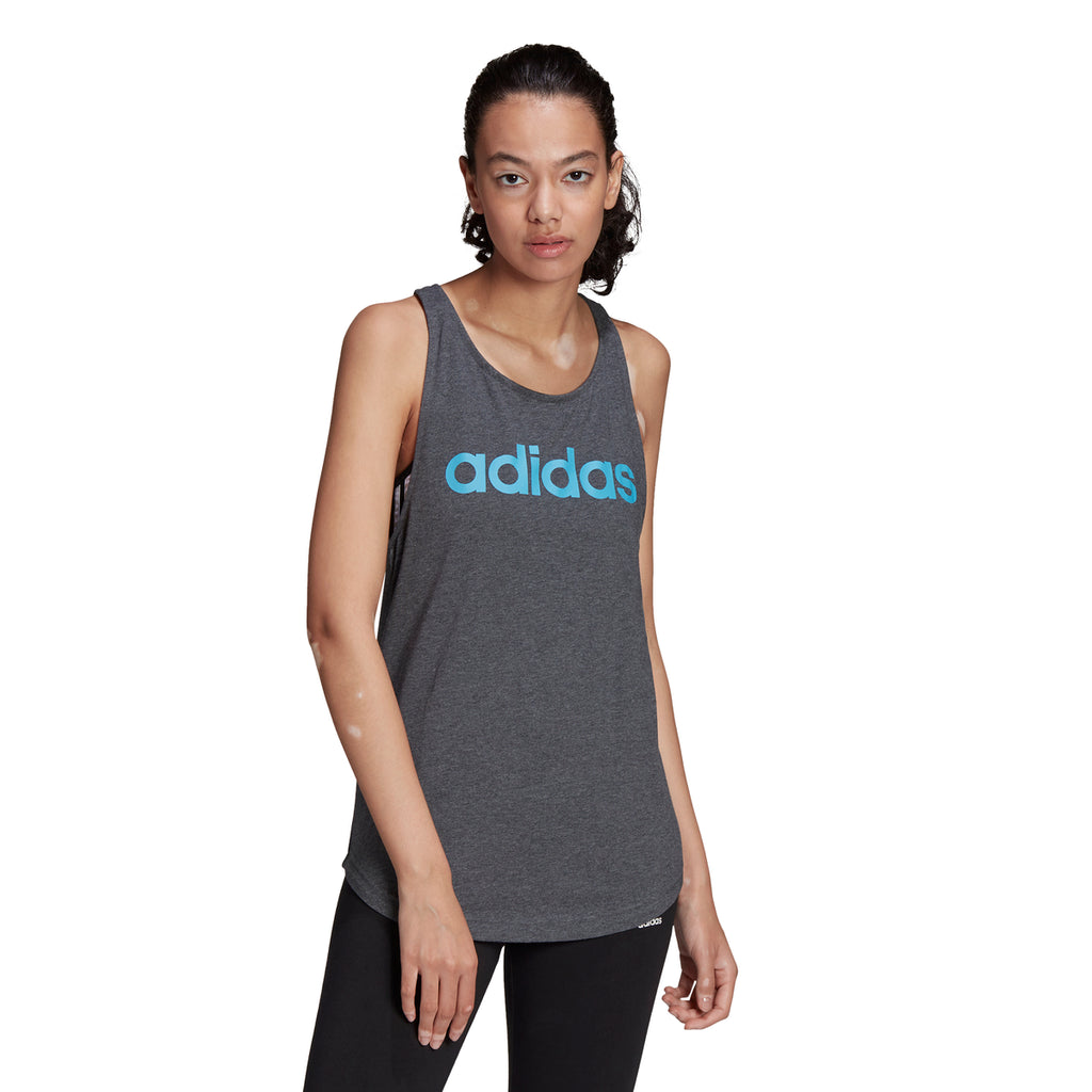 Canotta grigia da donna adidas LOUNGEWEAR Essentials Loose Logo