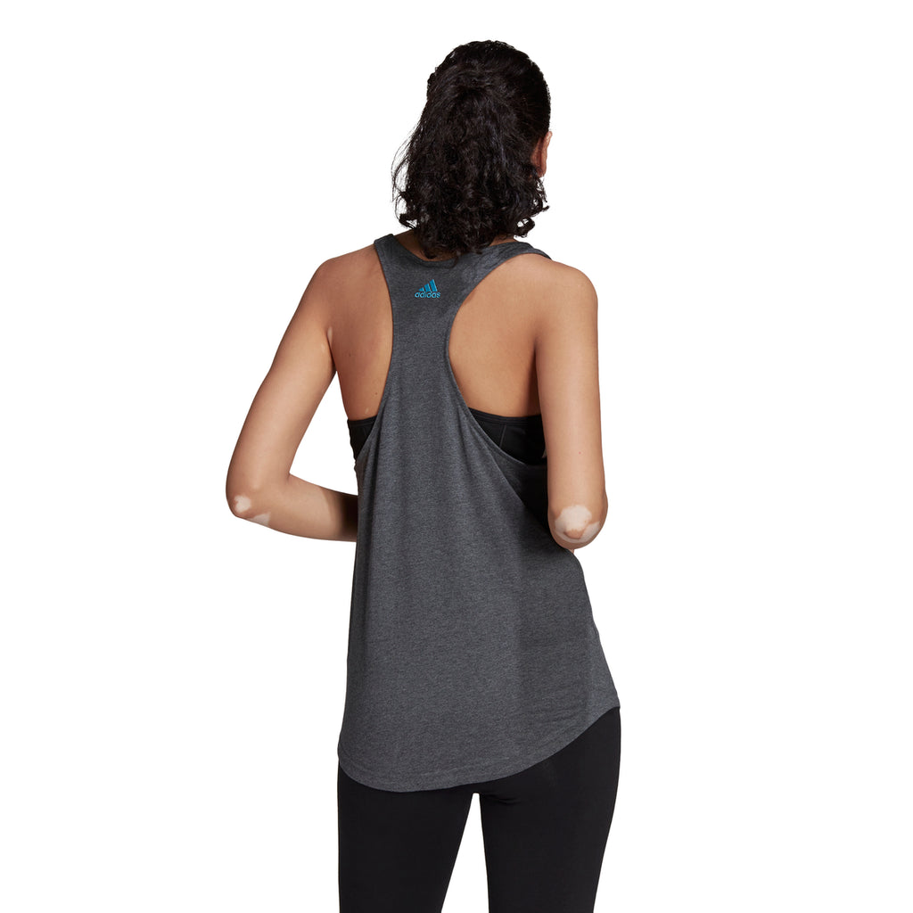 Canotta grigia da donna adidas LOUNGEWEAR Essentials Loose Logo