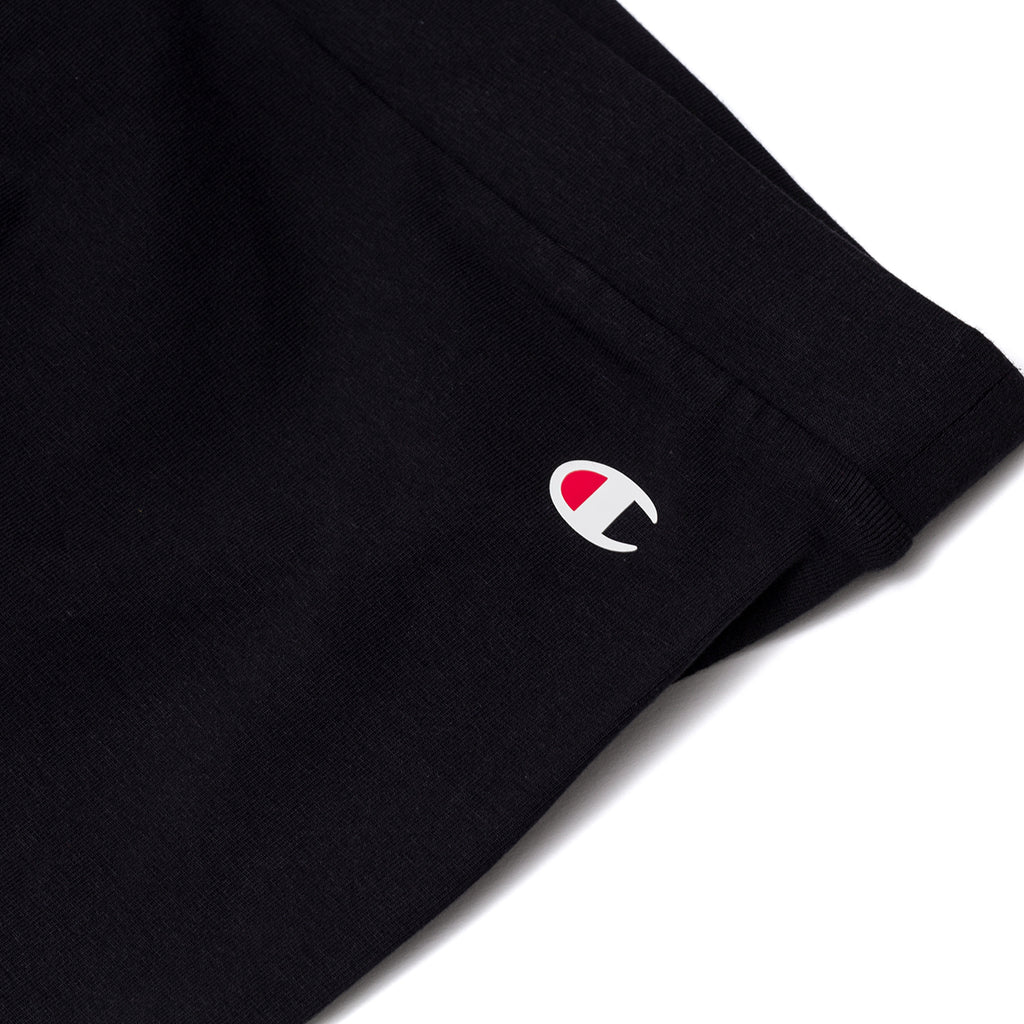 Leggings neri da donna con logo a contrasto Champion