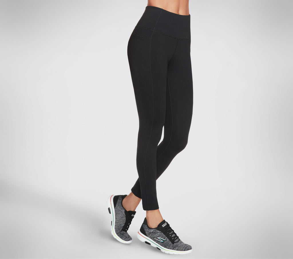 Leggings neri da donna Skechers GO WALK HW Legging