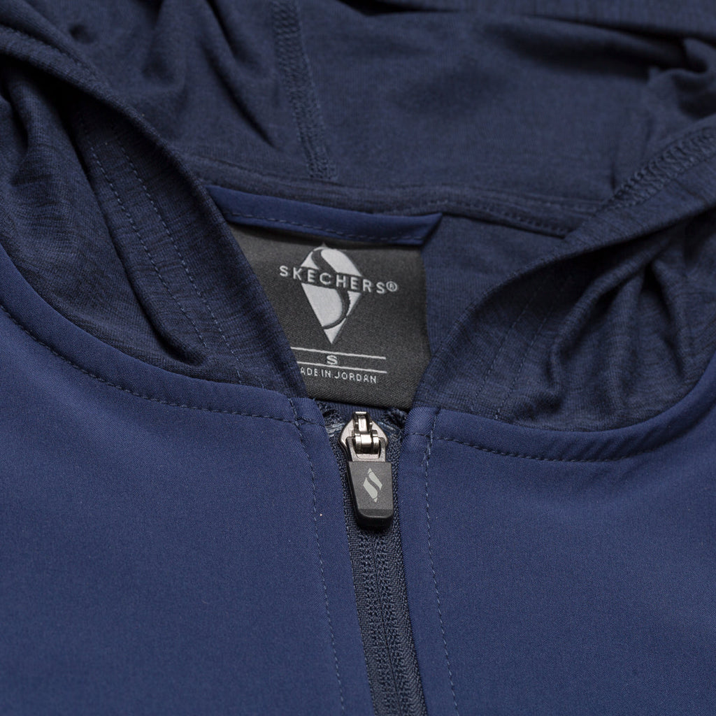 Felpa full-zip blu da uomo Skechers SKECH-KNITS ULTRA GO Lite