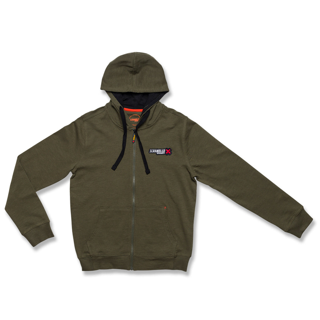 Felpa full-zip con cappuccio da uomo Scrambler Ducati