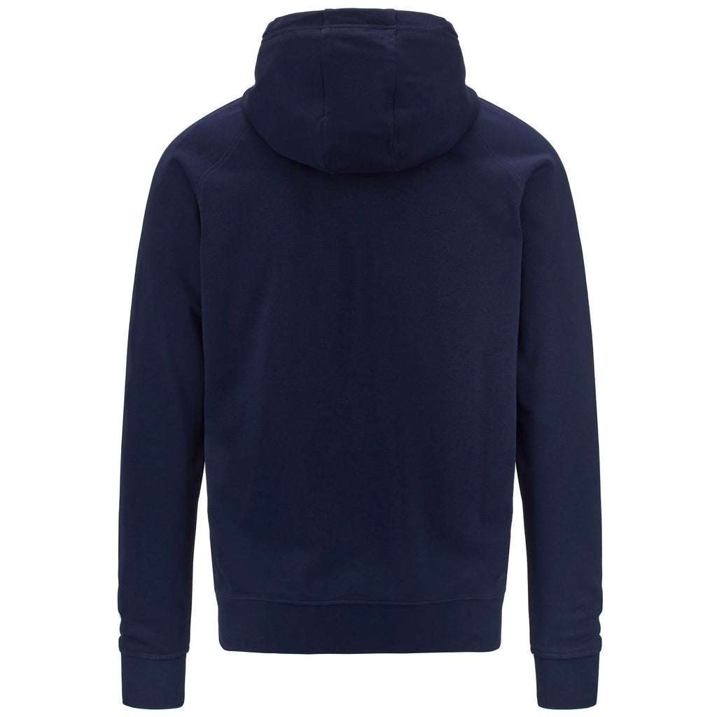 Felpa blu full-zip con cappuccio da uomo Kappa Logo Jackus Slim