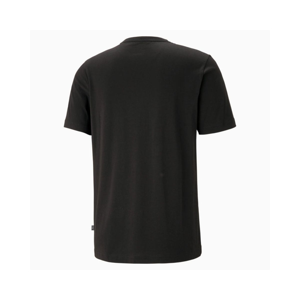 T-shirt nera con logo Puma Essentials