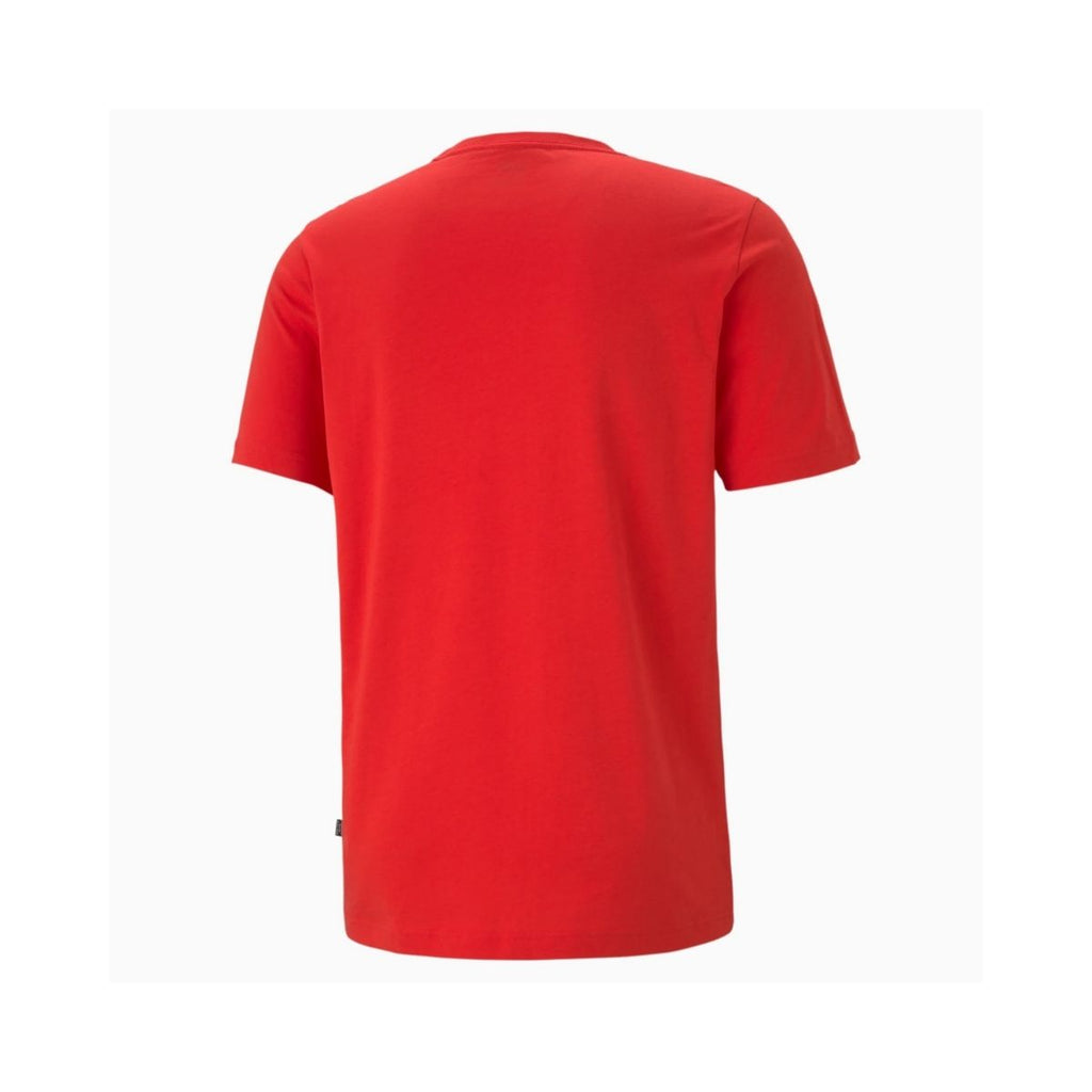 T-shirt rossa con logo Puma Essentials