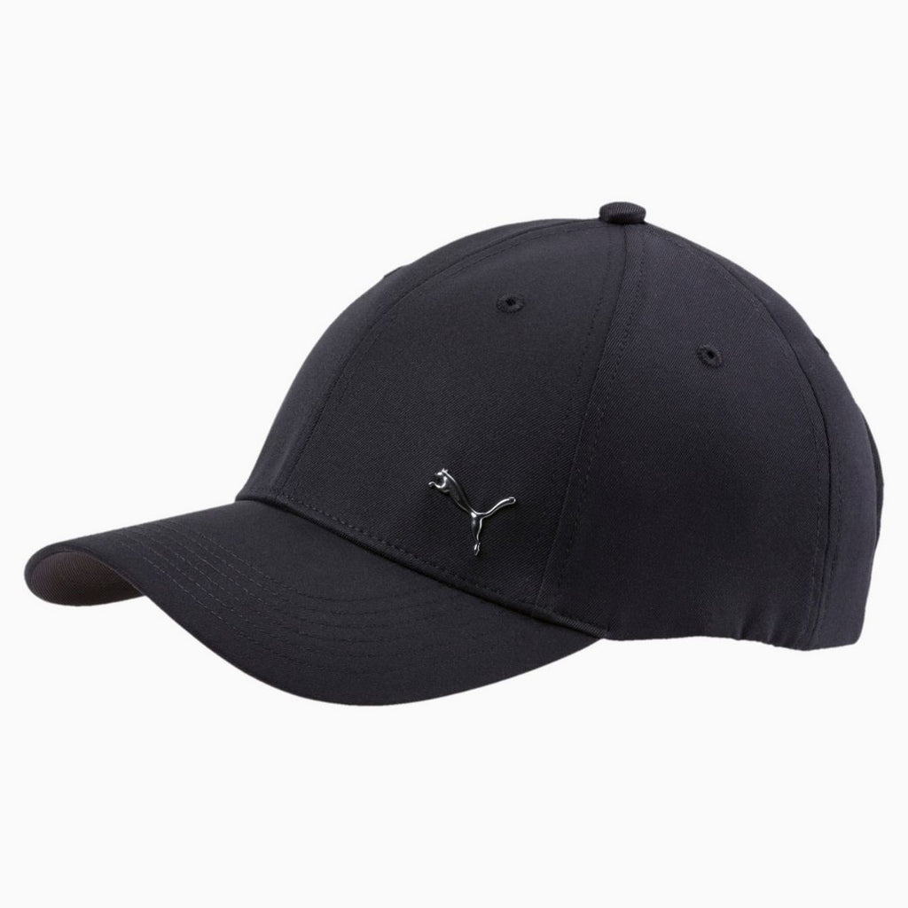 Cappellino nero con logo in metallo Puma Metal Cap
