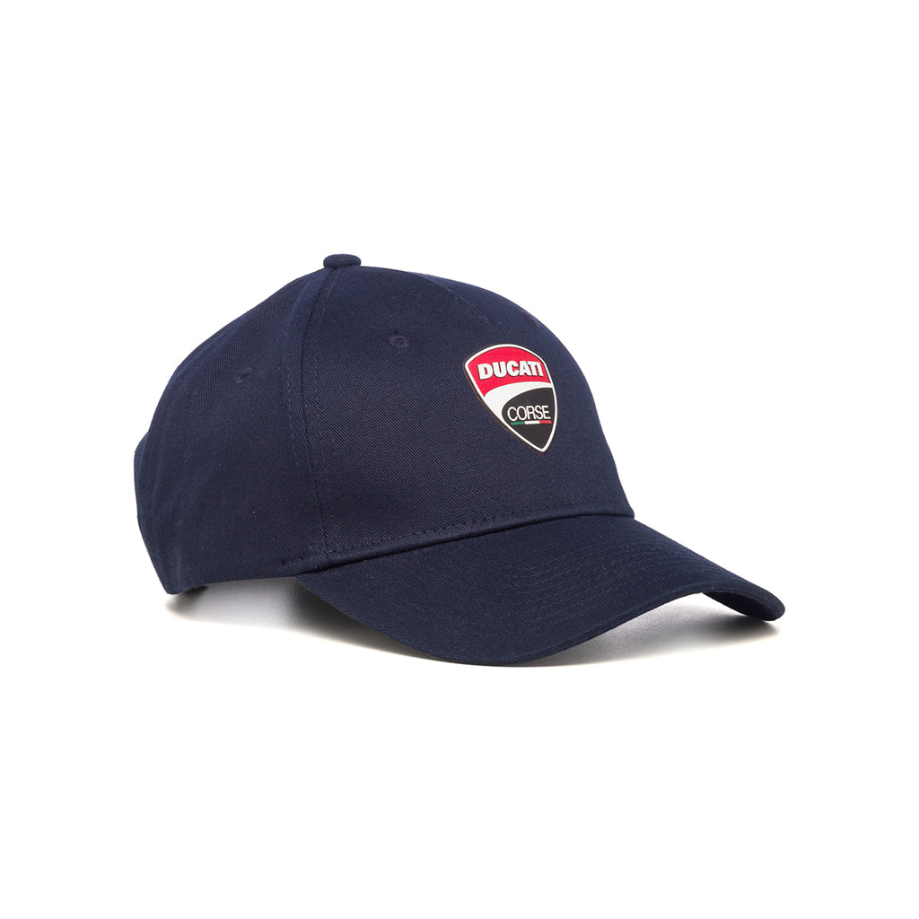 Cappellino blu con badge gommato Ducati Corse