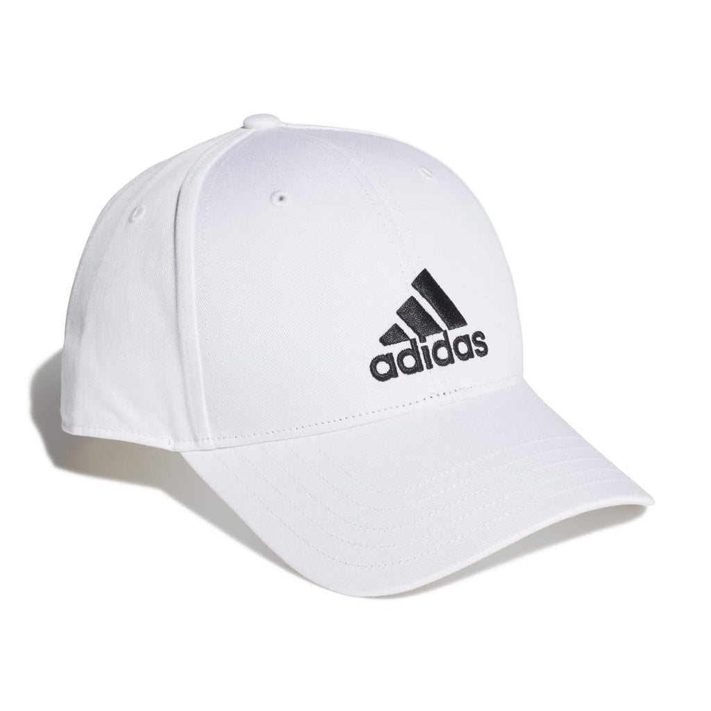 Cappellino bianco con logo ricamato adidas Baseball