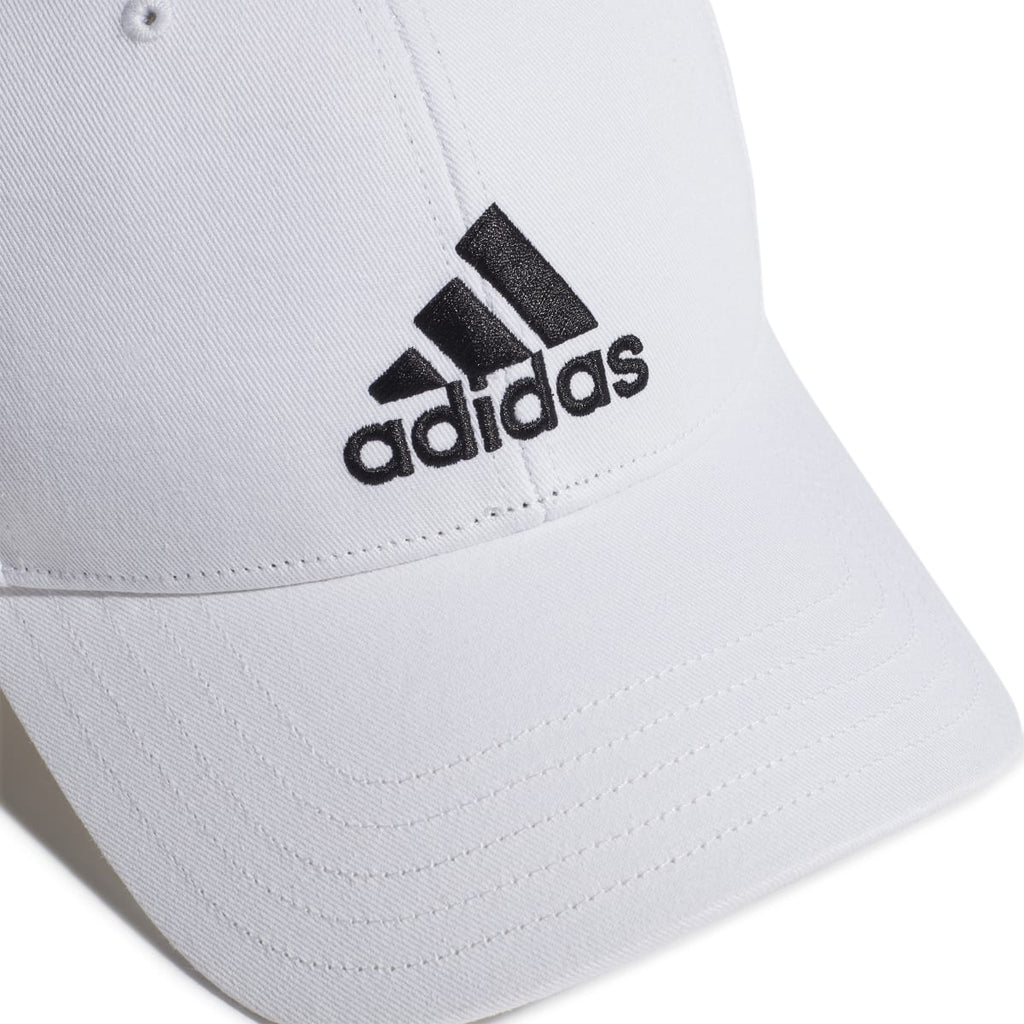 Cappellino bianco con logo ricamato adidas Baseball