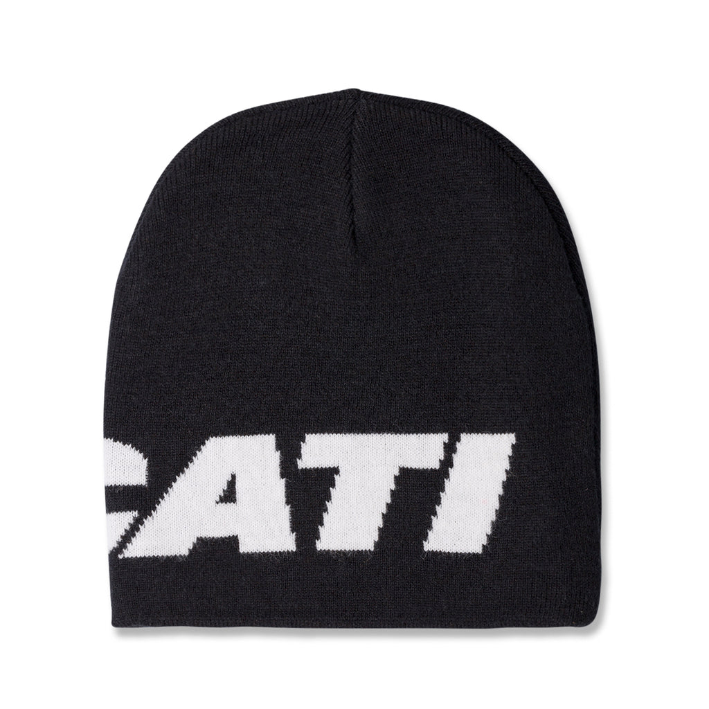 Berretto nero da uomo con logo ricamato Ducati Corse