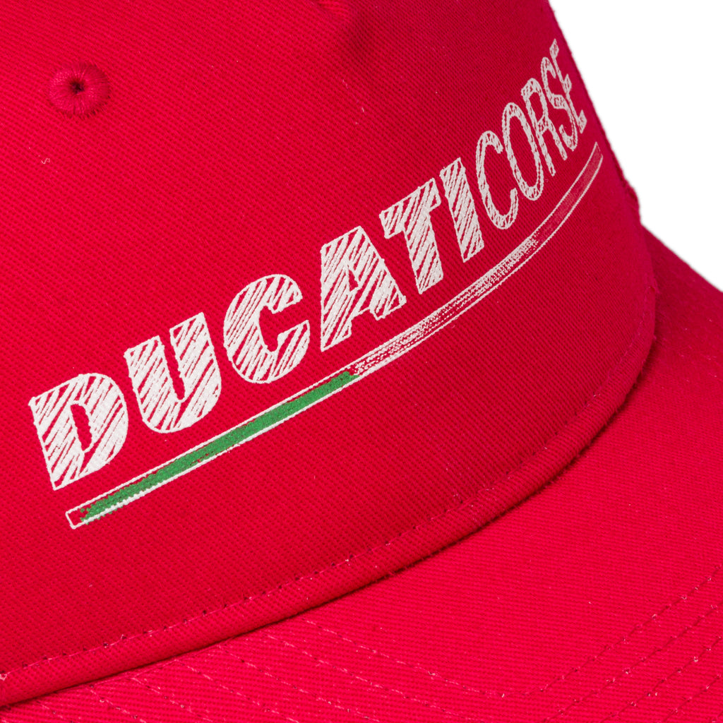 Cappellino rosso con stampa logo Ducati Corse