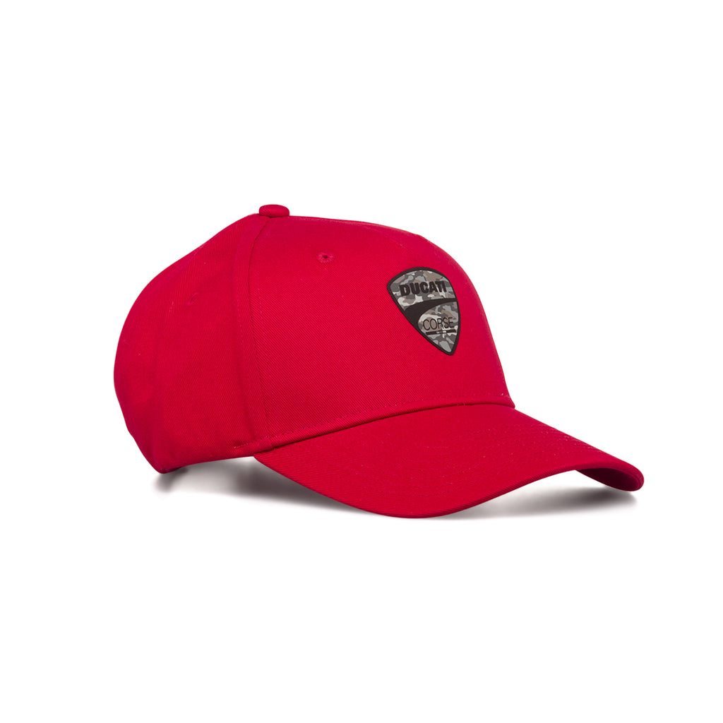 Cappellino rosso con logo camouflage Ducati Corse