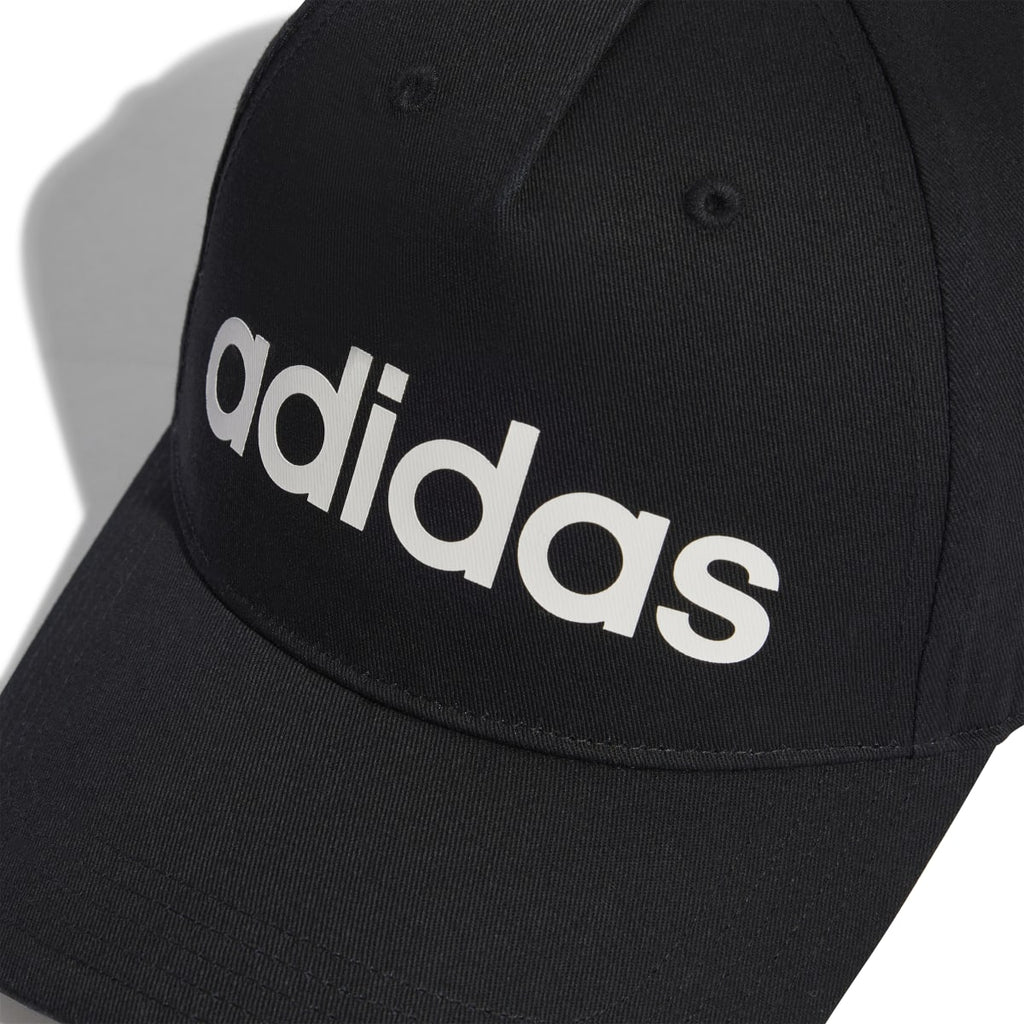 Cappellino da baseball nero con logo bianco adidas Daily