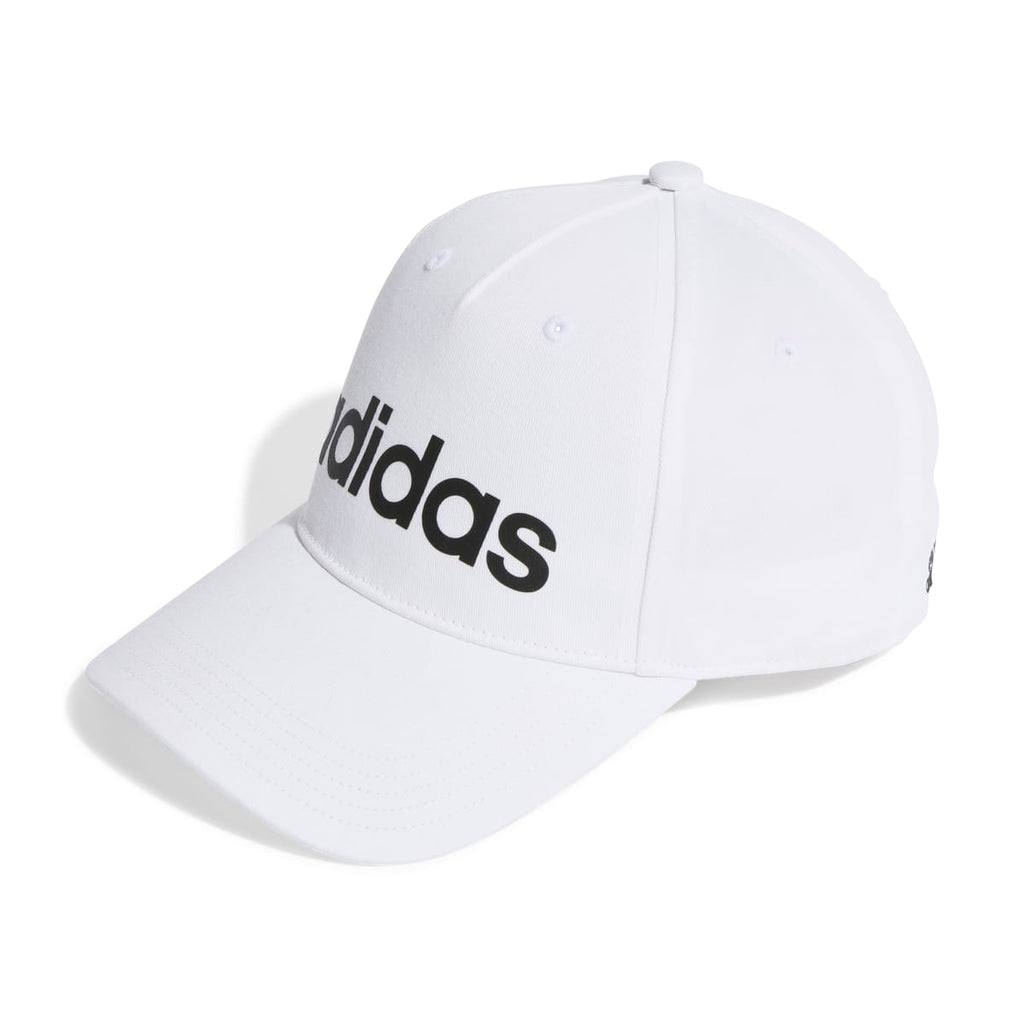 Cappellino da baseball bianco con logo nero adidas Daily
