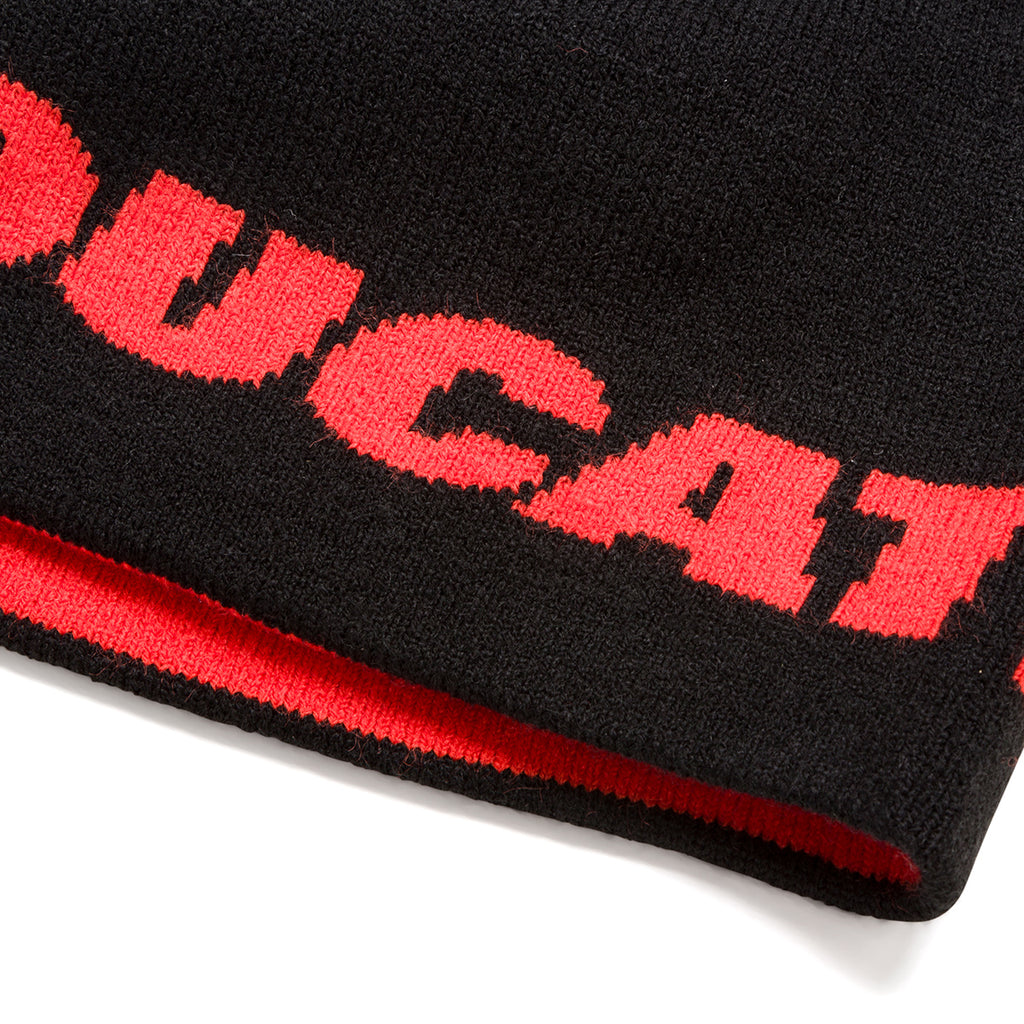 Berretto invernale nero con logo rosso Ducati Corse Shanghai
