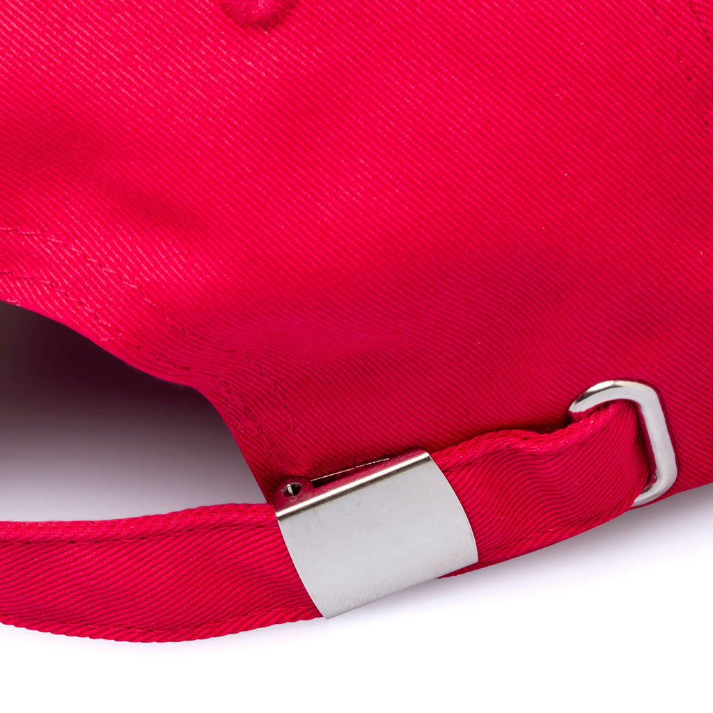 Cappellino da baseball rosso con visiera nera e logo Ducati Corse