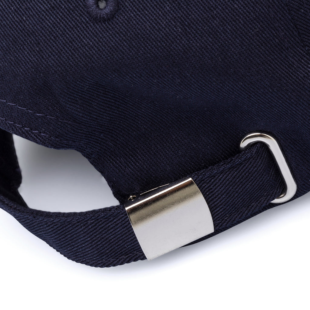 Cappellino da baseball blu scuro con visiera e logo neri Ducati Corse