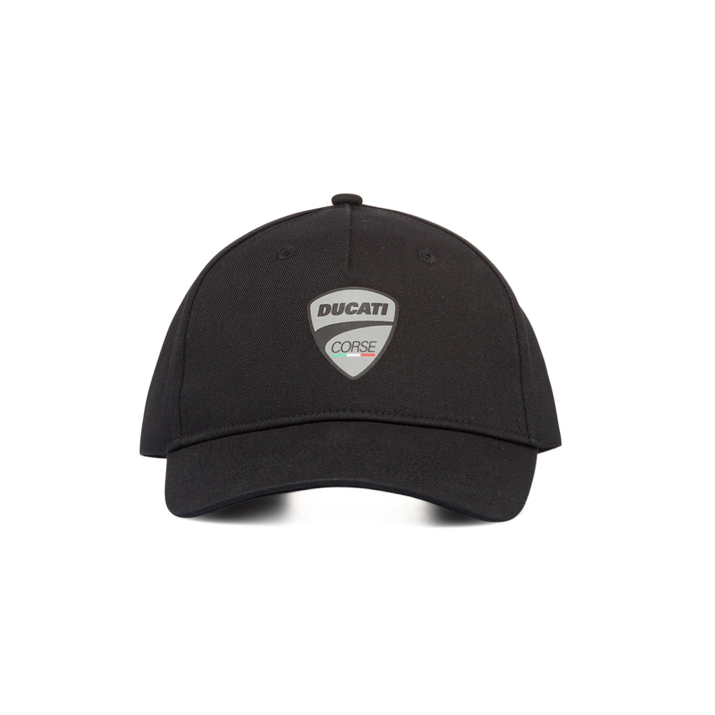 Cappellino da baseball nero con logo grigio Ducati Corse
