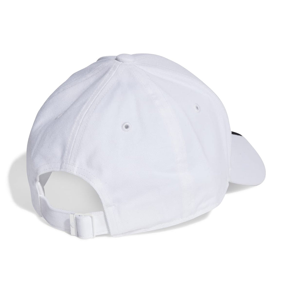 Cappellino da baseball bianco adidas 3-stripes Cotton Twill