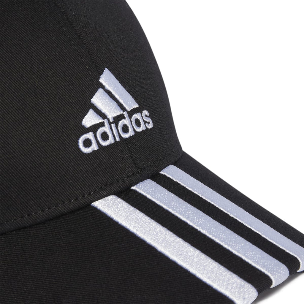 Cappellino da baseball nero adidas 3-stripes Cotton Twill