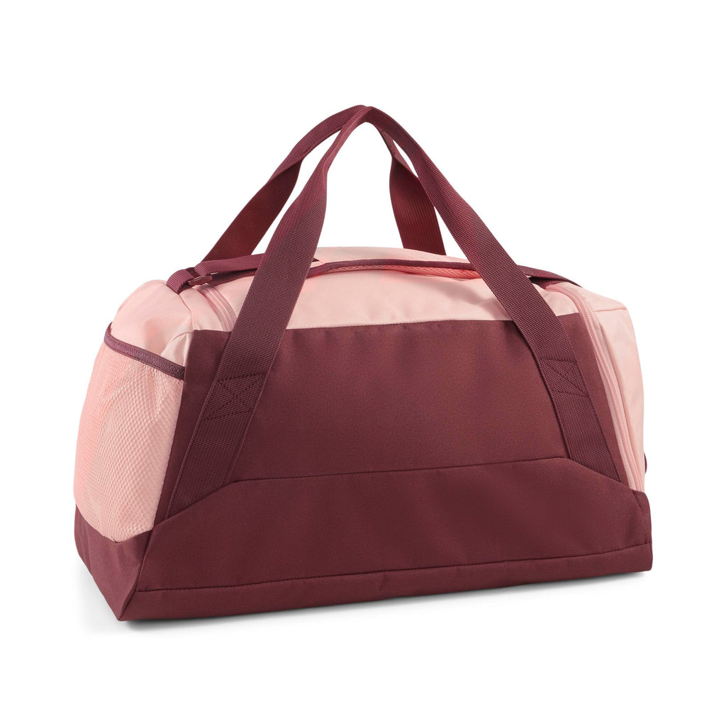 Borsone sportivo rosa e bordeaux con logo bianco Puma Fundamentals S
