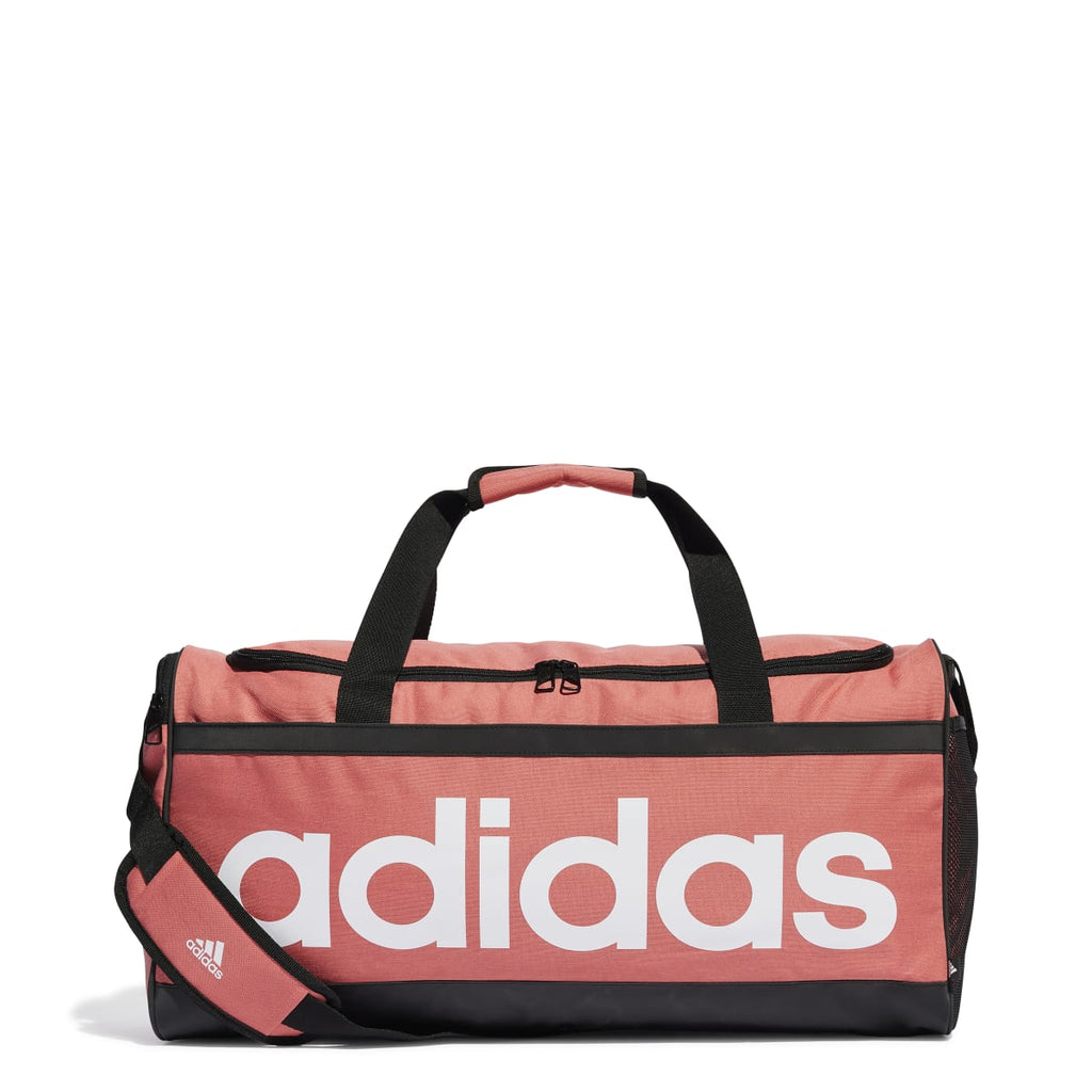 Borsone sportivo rosa da palestra adidas Essentials Linear Medium