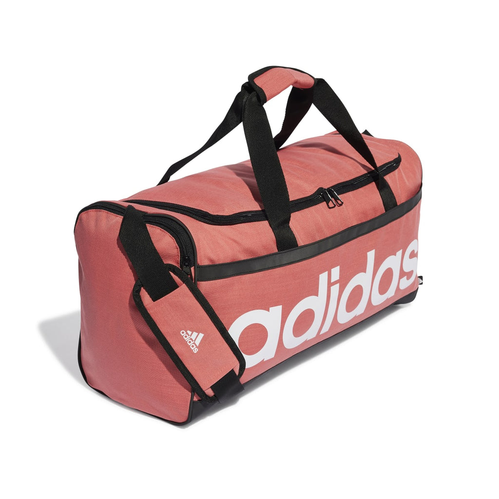 Borsone sportivo rosa da palestra adidas Essentials Linear Medium