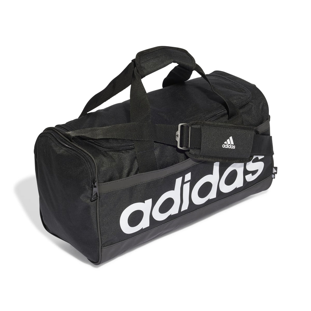Borsone sportivo nero da palestra adidas Essentials Linear Medium