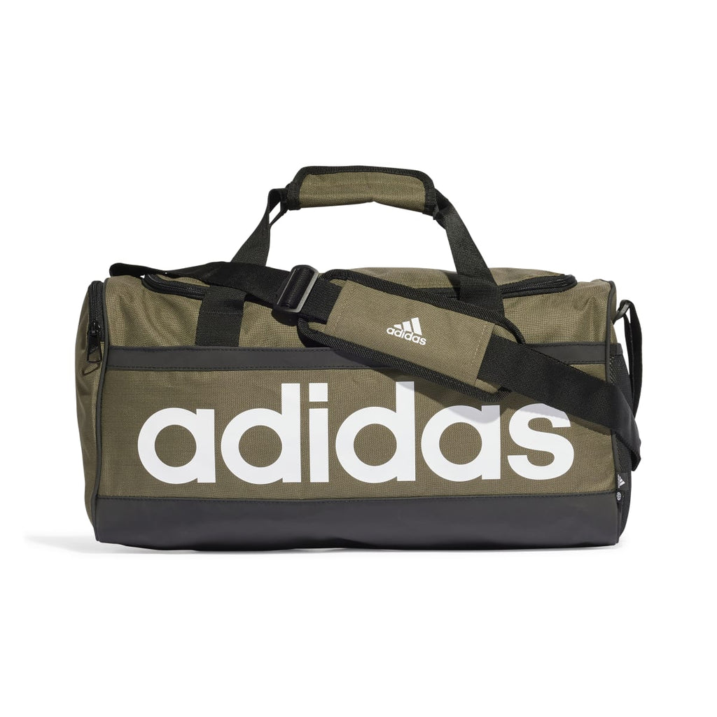 Borsone sportivo verde militare da palestra adidas Essentials Linear Small
