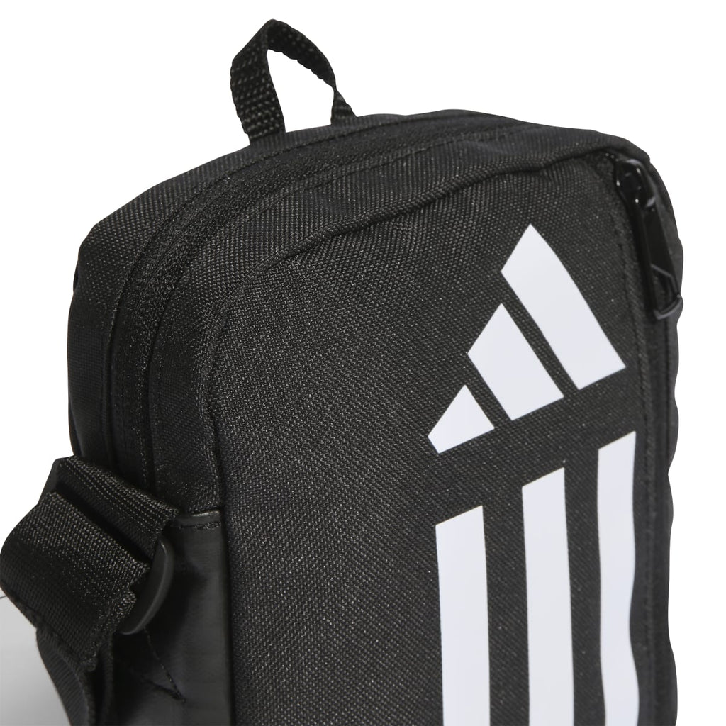 Borsello nero con logo bianco frontale adidas Essentials