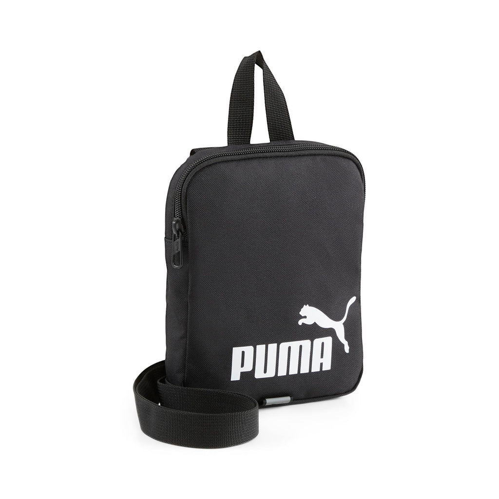 Borsello nero con logo bianco Puma Phase