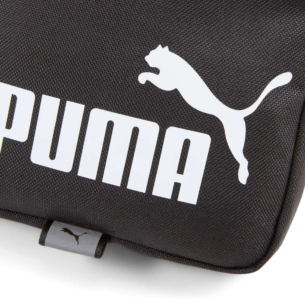 Borsello nero con logo bianco Puma Phase