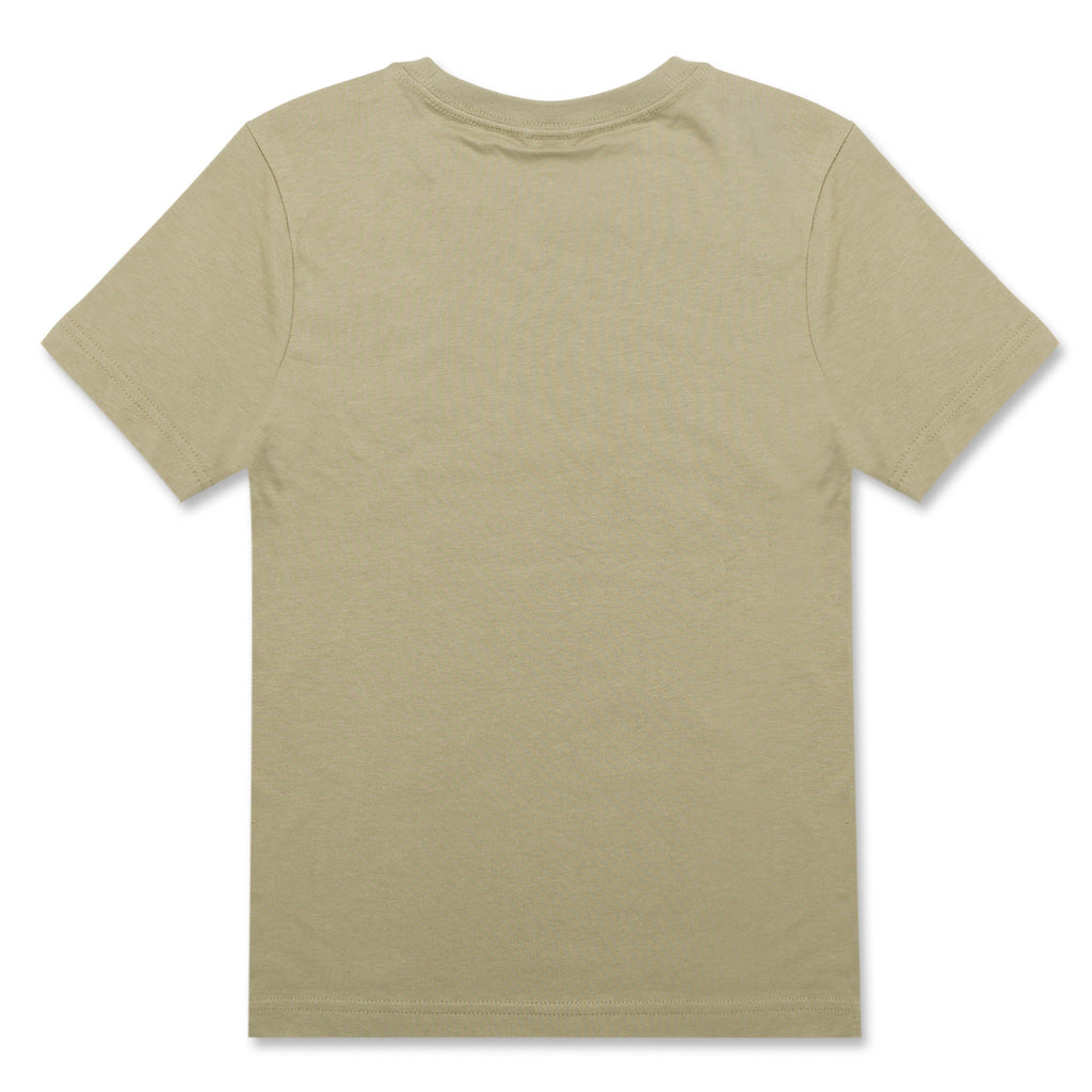 T-shirt verde da bambino con logo sul petto adidas