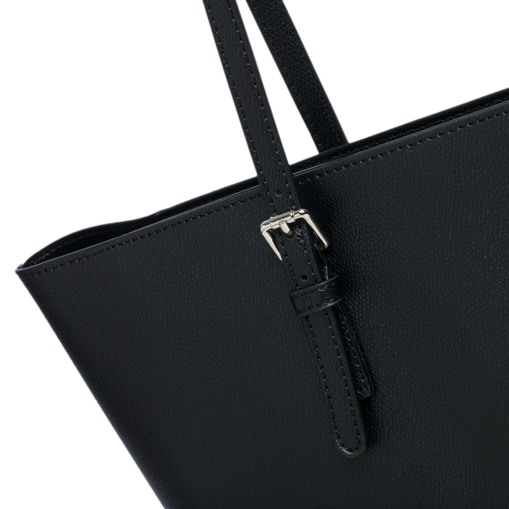 Borsa a spalla nera con pendente Carrera Jeans Meg